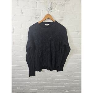 Madewell Women's Crewneck Pullover Sweater Long Sleeve Black Size Small